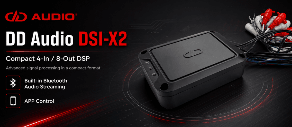  DD Audio DSI-X2 8 kanals DSP inkludert remote og BT